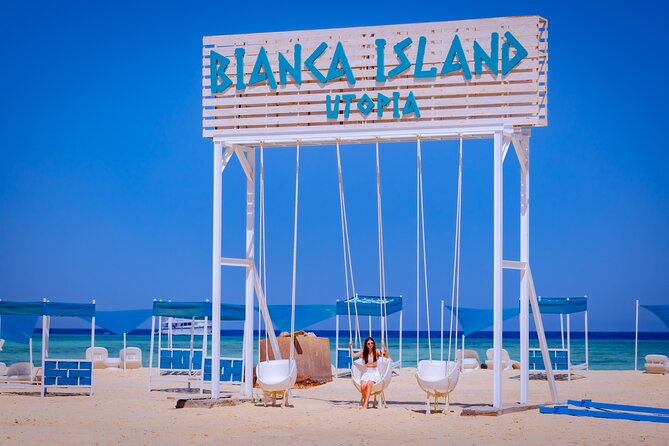 Binka Island diving package in Hurghada with clear Red Sea water